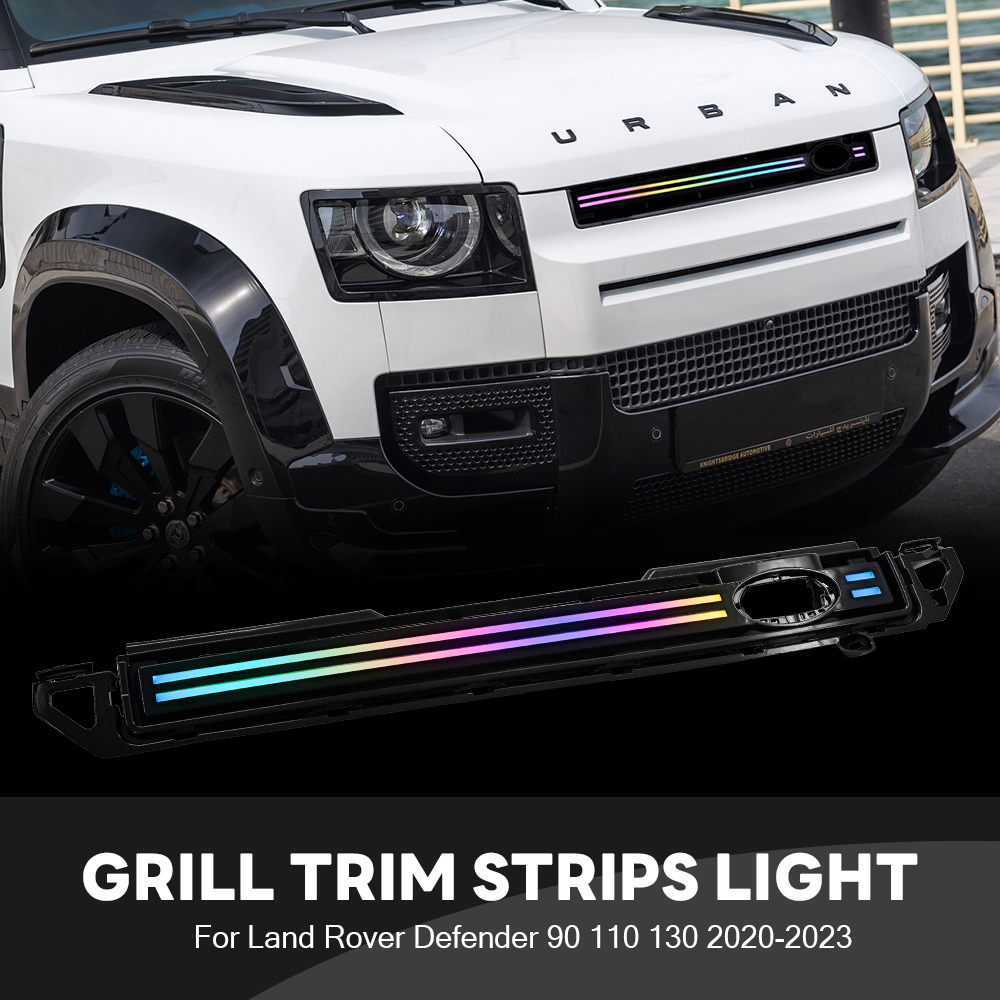 LED Grille Trim Strips for Land Rover Defender 90 / 110 / 130 (2020–2023) - View 3
