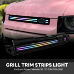 Bandes de garniture de calandre LED pour Land Rover Defender 90 / 110 / 130 (2020–2023) - Vignette de la galerie de produits 4