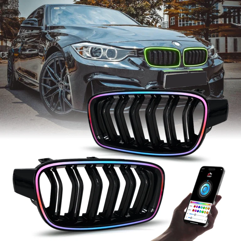 BMW 3-Series Grille RGB Lights For BMW 3-Series F30 (2013–2018) luminated Kidney Grille Light - Detail View