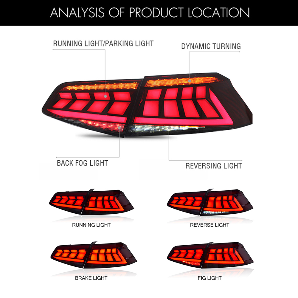 MT-B113 LED Tail Light for Volkswagen Passat B8 2017–2019 20 05 3