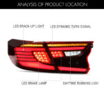 Luces traseras Honda Accord YG-B108C para Honda Accord (2018–2021) Lámpara trasera - Miniatura de la galería de productos 7