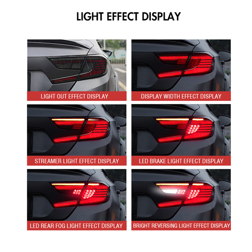 Honda Accord Tail Lights YG-B108C For Honda Accord (2018–2021) Tail Lamp 12 Accord Tail Lights