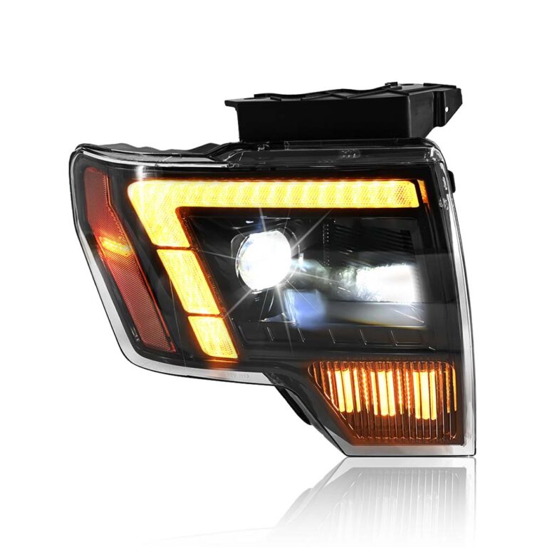 ABC F150-A509 LED Projector Headlights with Amber DRL Turn for Ford F-150 2009–2014 - Main View