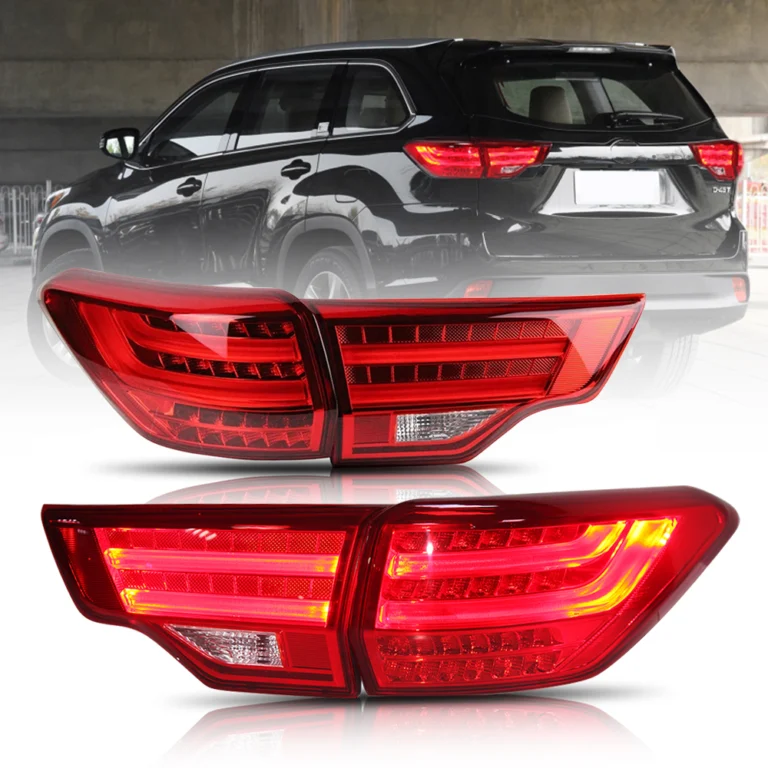 Toyota Highlander Rückleuchten HLD-B104B Für Toyota Highlander (2014–2019) Rückleuchte im BMW-Stil - Detailansicht