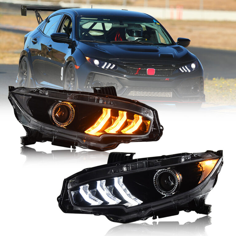 Honda Civic Headlights SY-A110Y For Honda Civic (2016–2020) ヘッドランプ - 詳細図