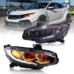 Honda Civic Headlights SY-A149 For Honda Civic (2016–2020) Head Lamp - Product Gallery Thumbnail 3