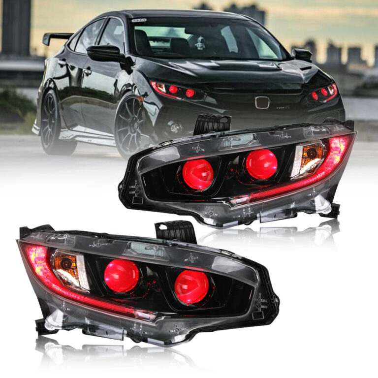 Honda Civic Headlights SY-A148 For Honda Civic (2016–2020) ヘッドランプ - 詳細図