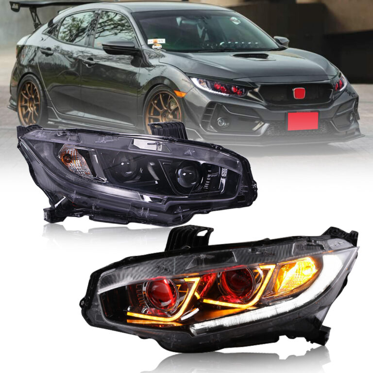 Honda Civic Headlights SY-A149 For Honda Civic (2016–2020) ヘッドランプ - 詳細図