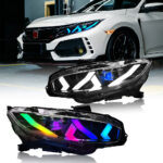 A110B-RGB Autofront für Honda Civic Scheinwerfer 2016-2021 - Miniaturansicht der Produktgalerie 5