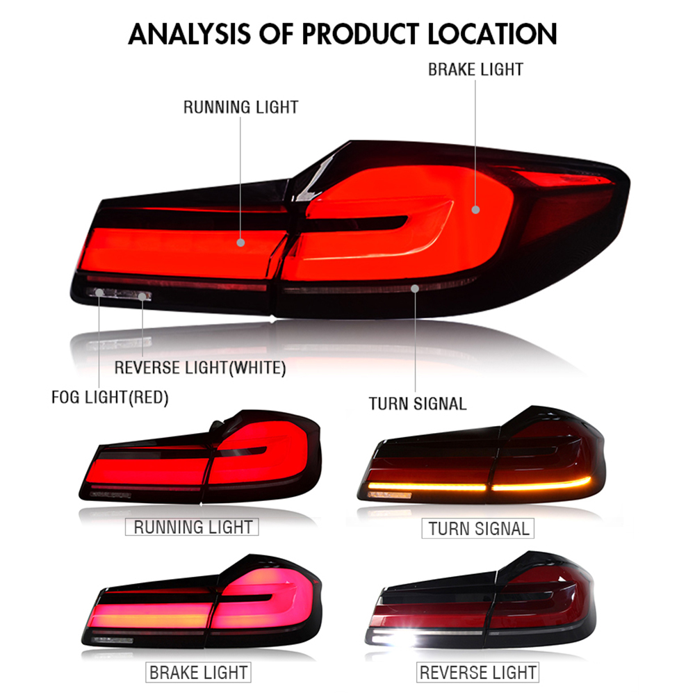 BMW 5 Series Tail Light BM-B132G For BMW 5-Series G30 G38 (2018–2022) Tail Lamp - View 7