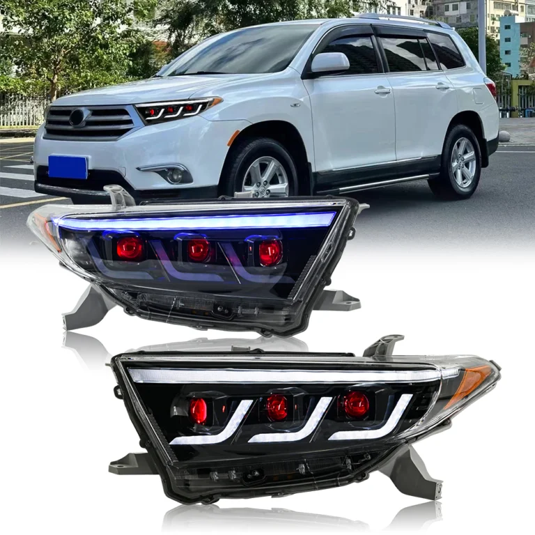 トヨタ ハイランダー ヘッドライト トヨタ ハイランダー用 HLD-A302 (2012–2014) ヘッドランプ - 詳細図