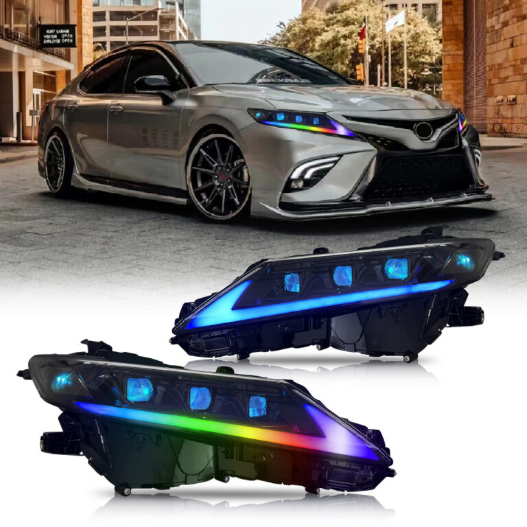 A146C-RGB LED Headlights for Toyota Camry 2018–2023 - Detail View