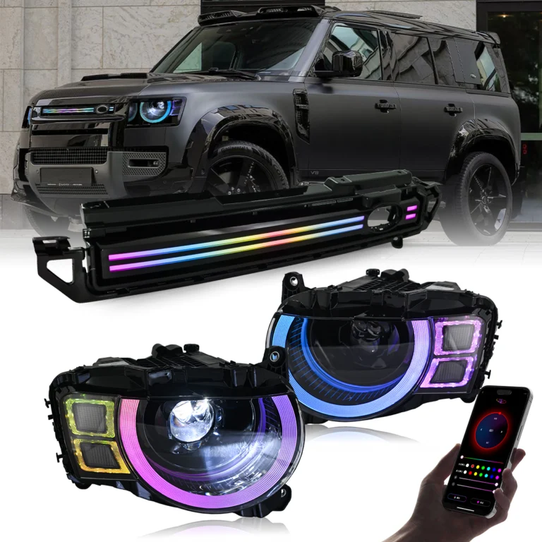 LHWS-A533-RGB-ZT RGB Headlight for Land Rover Defender 2020–2025 - Detail View