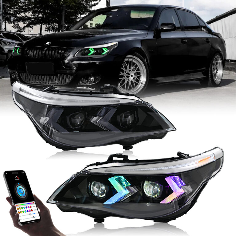 BMW 5-Series RGB Headlight A209-A-RGB For BMW 5-Series E60 E61 (2005-2007) / (2008-2010) كشافات - عرض التفاصيل