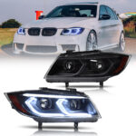 Faros delanteros BMW Serie 3 BM-A157A / TT-BM-A157B para BMW Serie 3 E90 (2005–2012) Lámpara de cabeza - Miniatura de la galería de productos 3