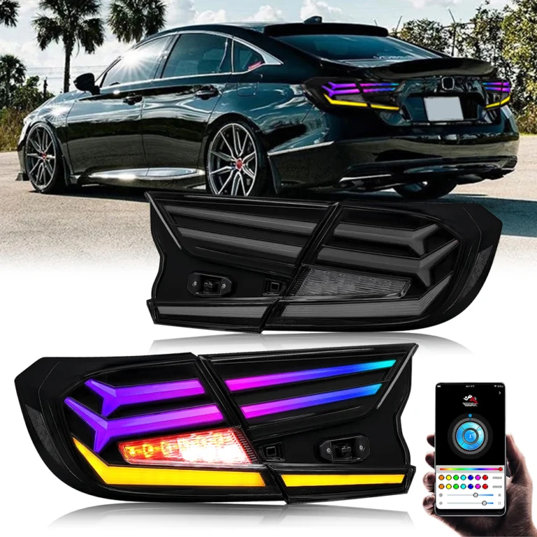 B108-RGB LED Tail Lights for Honda Accord 2018–2021 - Detail View