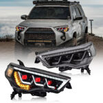 Faros delanteros Toyota 4Runner TT-CB-A163B / TT-CB-A163B-E Ojos del diablo (Amarillo & Luz diurna blanca) Para Toyota 4Runner (2014–2022) Lámpara de cabeza LED - Miniatura de la galería de productos 4