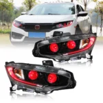 Honda Civic Headlights SY-A148 For Honda Civic (2016–2020) Lampu Kepala - Gambar Kecil Galeri Produk 8