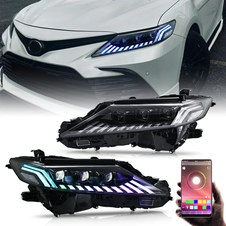 Toyota Camry Headlights TT-CMR-A146-AD / TT-CMR-A146-AD-RGB For Toyota Camry (2018–2022) Head Lamp - Detail View