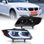 Faros delanteros BMW Serie 3 BM-A157A / TT-BM-A157B para BMW Serie 3 E90 (2005–2012) Lámpara de cabeza - Miniatura de la galería de productos 4