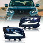 Faros delanteros Lexus GX GX-A161 / GX-A161-R / GX-A161-B para Lexus GX (2014–2019) Lámpara de cabeza LED - Miniatura de la galería de productos 9