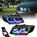 Phare RVB BMW Série 3 E90-A204-A-RGB / E90-A204-A-H pour BMW série 3 E90 E91 (05–12) Lampe frontale - Vignette de la galerie de produits 4