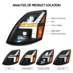 VNL-A206 Faro anteriore a LED per Volvo VN / VNL / VNM / VNX - Miniatura della galleria del prodotto 5