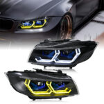 Faro BMW Serie 3 A204-A para BMW Serie 3 E90 E91 (05–12) Lámpara de cabeza (Modelos con base halógena) - Miniatura de la galería de productos 4