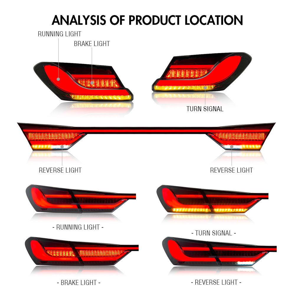 Toyota Camry Tail Lights CMR-B101H For Toyota Camry (2018–2023) Tail Lamp - View 8