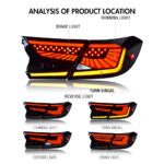 Luces traseras Honda Accord TT-YG-B108B / TT-YG-B108B-RGB para Honda Accord (2018–2021) Lámpara trasera - Miniatura de la galería de productos 6