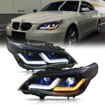Farol BMW Série 5 A209-B Para BMW Série 5 E60 E61 (2005–2007) / (2008–2010) Farol - Miniatura da galeria de produtos 5