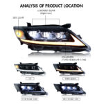 Toyota Camry Headlights CMR-A191 For Toyota Camry (2000–2011) Lampe frontale - Vignette de la galerie de produits 6