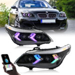 Faro anteriore RGB BMW Serie 5 A209-A-RGB Per BMW Serie 5 E60 E61 (2005–2007) / (2008–2010) Lampada frontale - Miniatura della galleria del prodotto 4