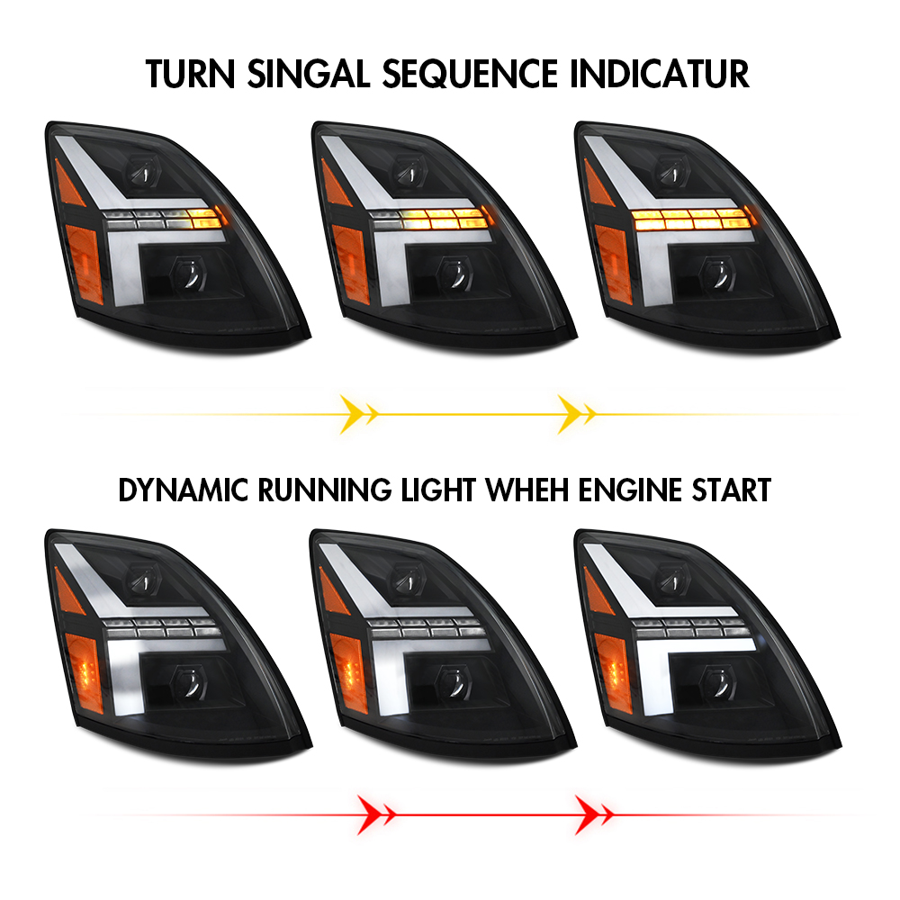 VNL-A206 LED Headlight for Volvo VN / VNL / VNM / VNX - View 7
