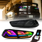 Fanali posteriori a LED B126-RGB per Mitsubishi Lancer 2008–2018 (Stile fumo) - Miniatura della galleria del prodotto 12