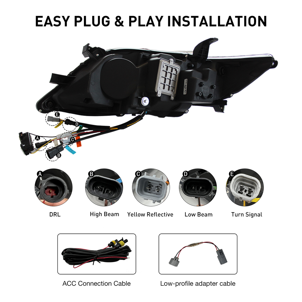 CMR-A192 LED Headlights for Toyota Camry 2012–2014 - View 6
