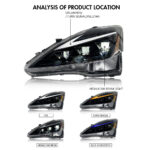 Fari FULL LED A155K per Lexus IS250 2006–2012 - Miniatura della galleria del prodotto 4