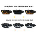 BMW 3-Series Headlight A203-A Halogen For BMW 3-Series 2012–2015 Headlight - Gambar Kecil Galeri Produk 8
