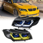 Faro BMW Serie 3 A204-A para BMW Serie 3 E90 E91 (05–12) Lámpara de cabeza (Modelos con base halógena) - Miniatura de la galería de productos 14