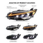 Toyota Camry Headlights CMR-A193 For Toyota Camry (2015–2017) ヘッドランプ - 製品ギャラリーのサムネイル 5