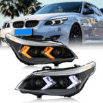 BMW 5-Series Headlight A209-A For BMW 5-Series E60 E61 (2005-2007) / (2008-2010) كشافات - صورة مصغرة لمعرض المنتجات 4