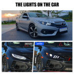 Faros delanteros Honda Civic SY-A110Y para Honda Civic (2016–2020) Lámpara de cabeza - Miniatura de la galería de productos 8