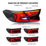 Honda Accord Tail Lights YG-B108R For Honda Accord (2018–2021) Lampu Belakang - Gambar Kecil Galeri Produk 9