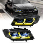 Faro BMW Serie 3 A204-A para BMW Serie 3 E90 E91 (05–12) Lámpara de cabeza (Modelos con base halógena) - Miniatura de la galería de productos 5