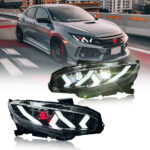 A110B Head Lamp Upgrade LED Headlights for Honda Civic 2016–2021 - Gambar Kecil Galeri Produk 5
