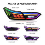 B101T-RGB LED-Rücklicht für Toyota Camry 2018–2023 - Miniaturansicht der Produktgalerie 5