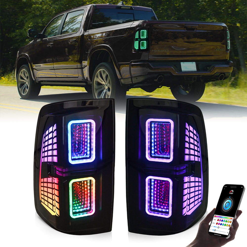 B175-RGB RGB Tail Light for Dodge RAM 1500 & 2500 (2009–2018) - View 11