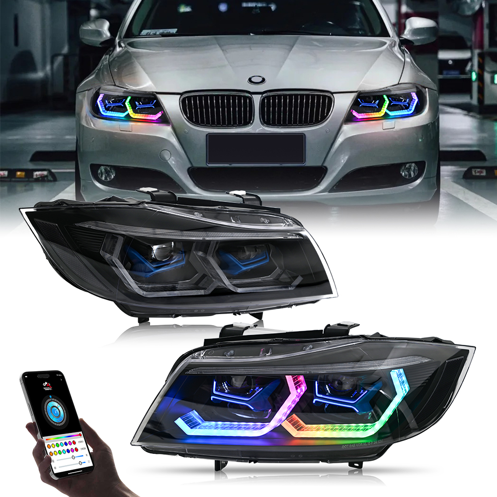 BMW 3 シリーズ RGB ヘッドライト E90-A204-A-RGB / E90-A204-A-H BMW