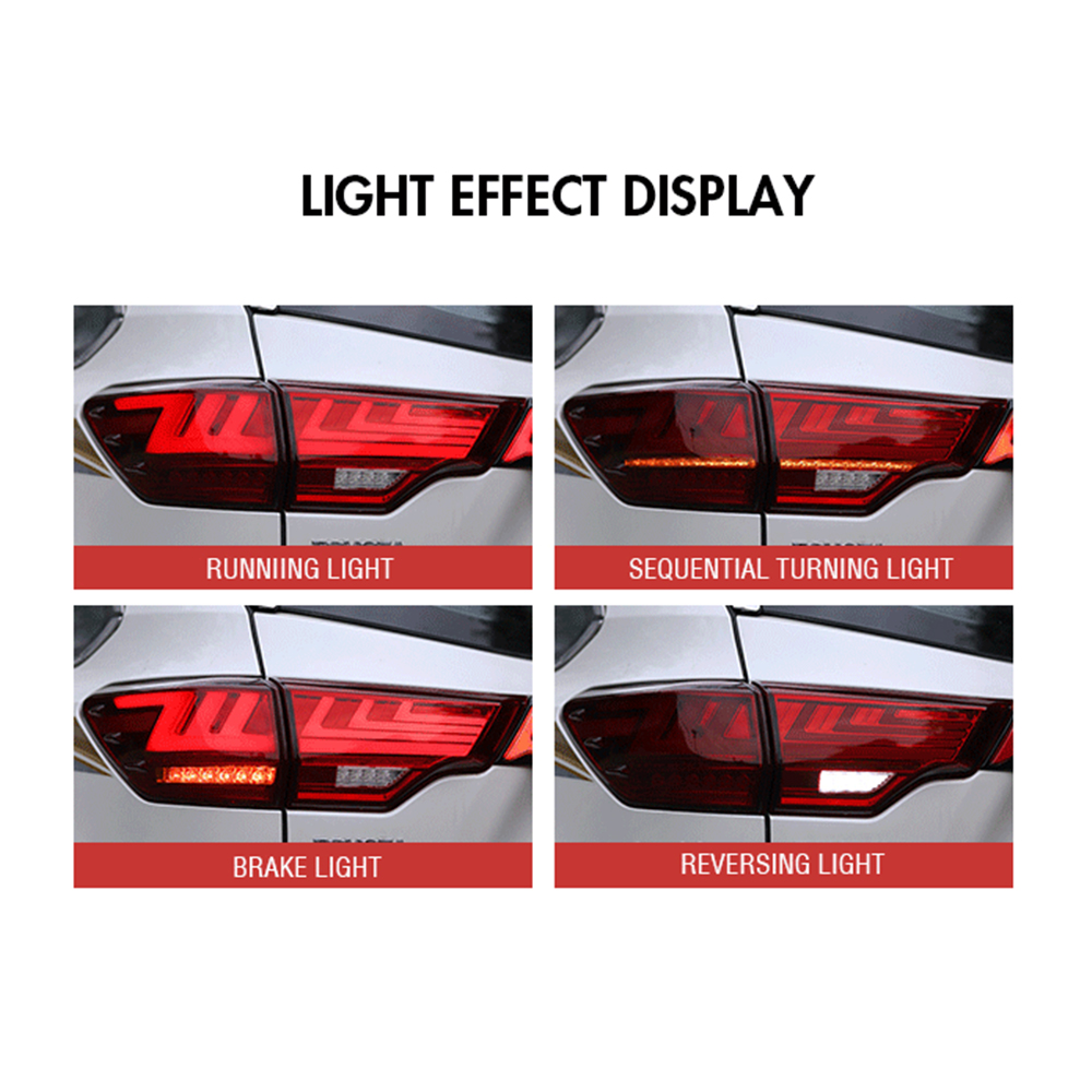 HLD-B104 LED Tail Lights for Toyota Highlander 2014–2019 - View 6