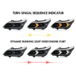 BMW 5-Series Headlight A209-A For BMW 5-Series E60 E61 (2005-2007) / (2008-2010) كشافات - صورة مصغرة لمعرض المنتجات 8